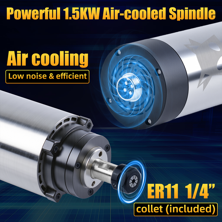 CNC Router Machine XE-PRO with 1.5KW VFD Spindle Kit