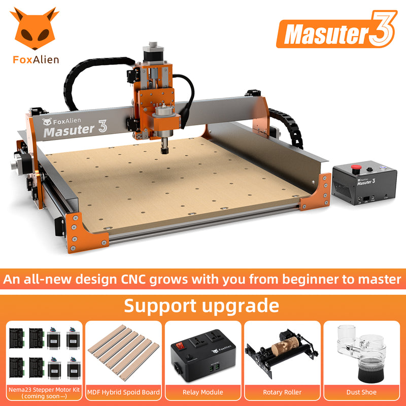 [Pre-order] CNC Router Masuter 3 with Hybrid Table Bundle Kit