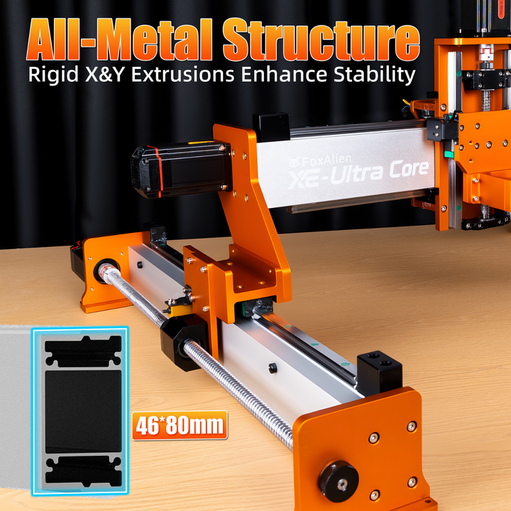2026 New] CNC Router Machine XE-Ultra Core with 1.5KW VFD Spindle Bun