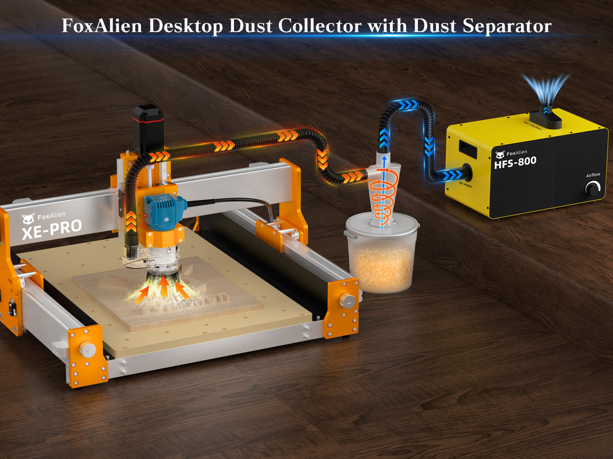 FoxAlien Vacuum Cleaner Hepa Filter System HFS-800 with Dust Separator Bundle Kit