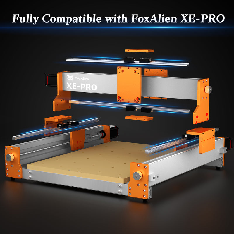 [2023 New] CNC Router Machine XE-PRO with XY Linear Rails Upgrade Kit