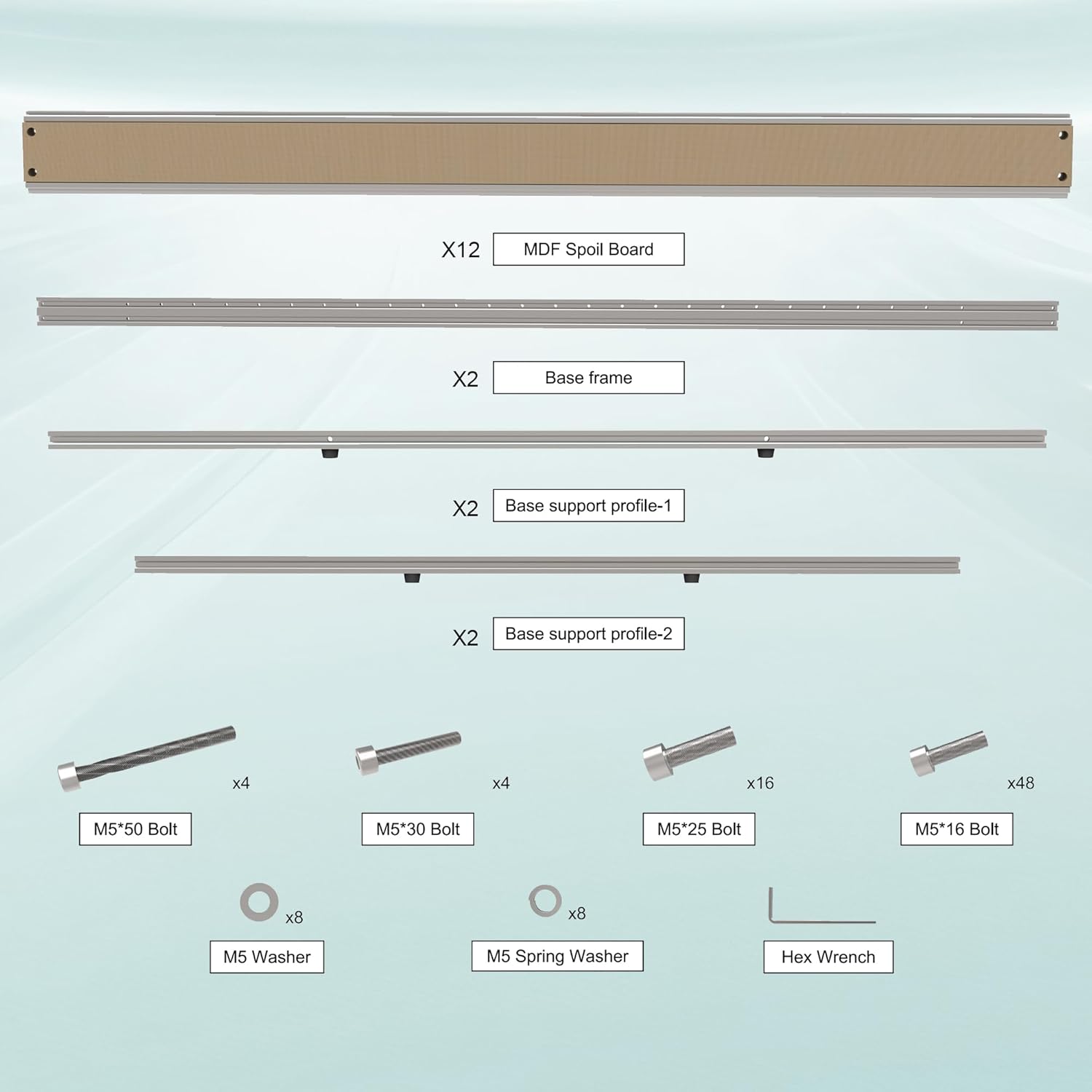 XE-Ultra 8080 MDF Hybrid Spoilboard Base | Not Compatible with XE-Ultr