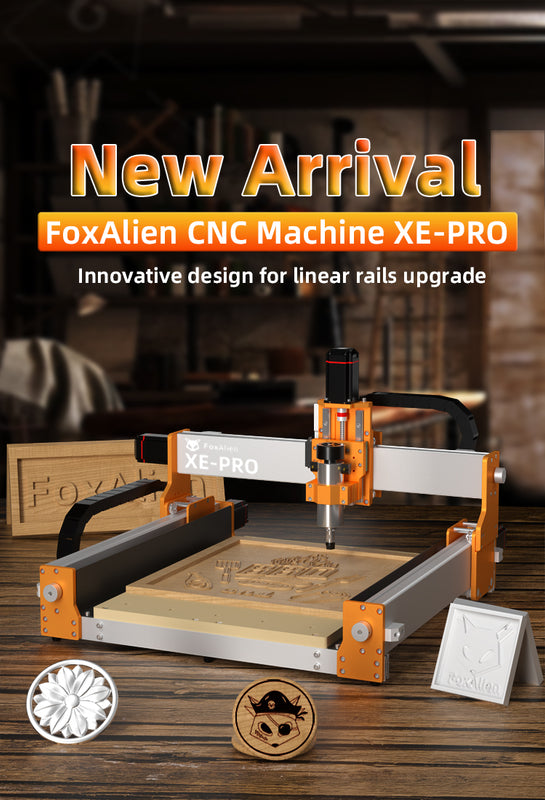 CNC Router 4040-XE with 20W Laser and R57 Rotary Roller Kit – FoxAlien