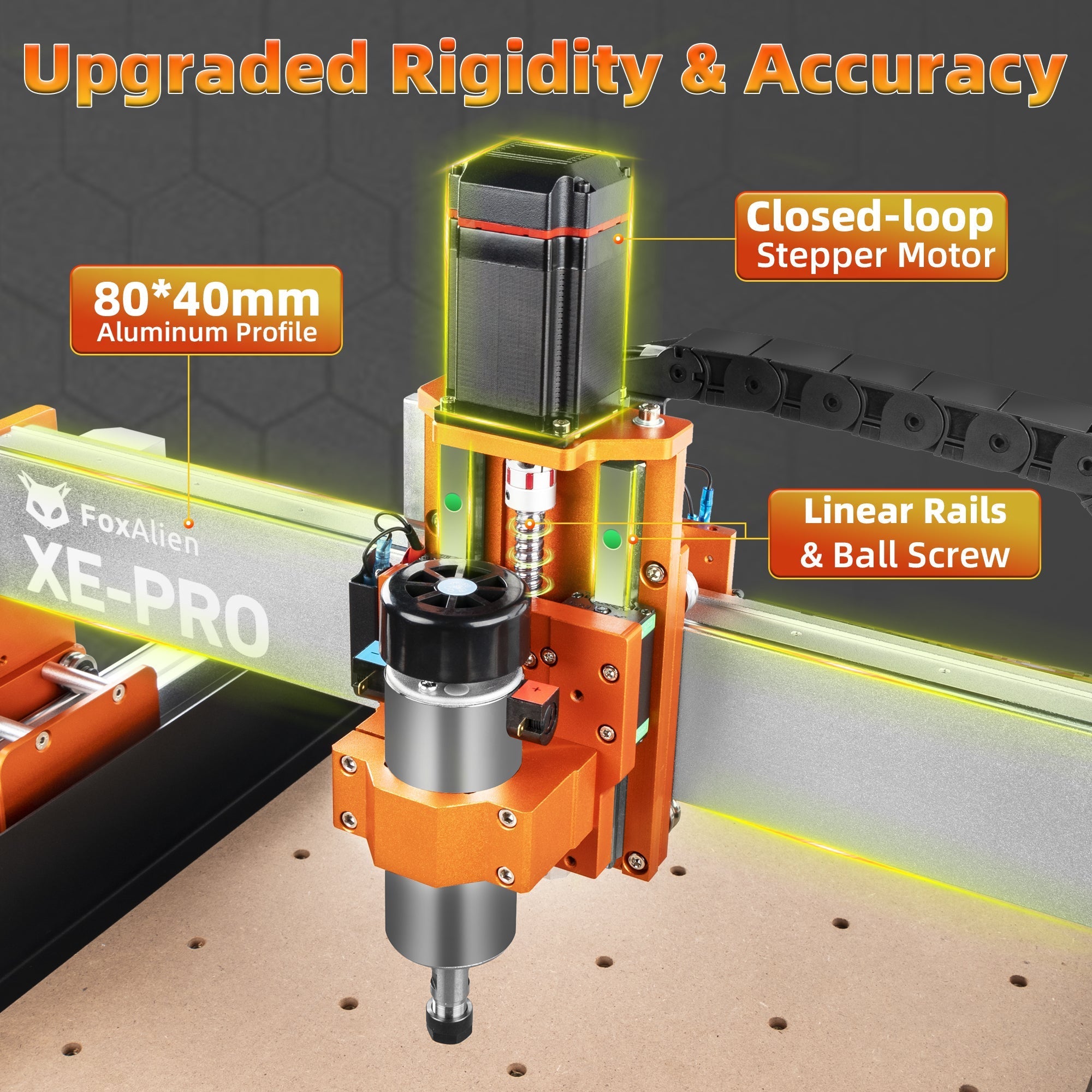 CNC Router Machine XE-PRO with FA710 Trimmer Router Bundle Kit
