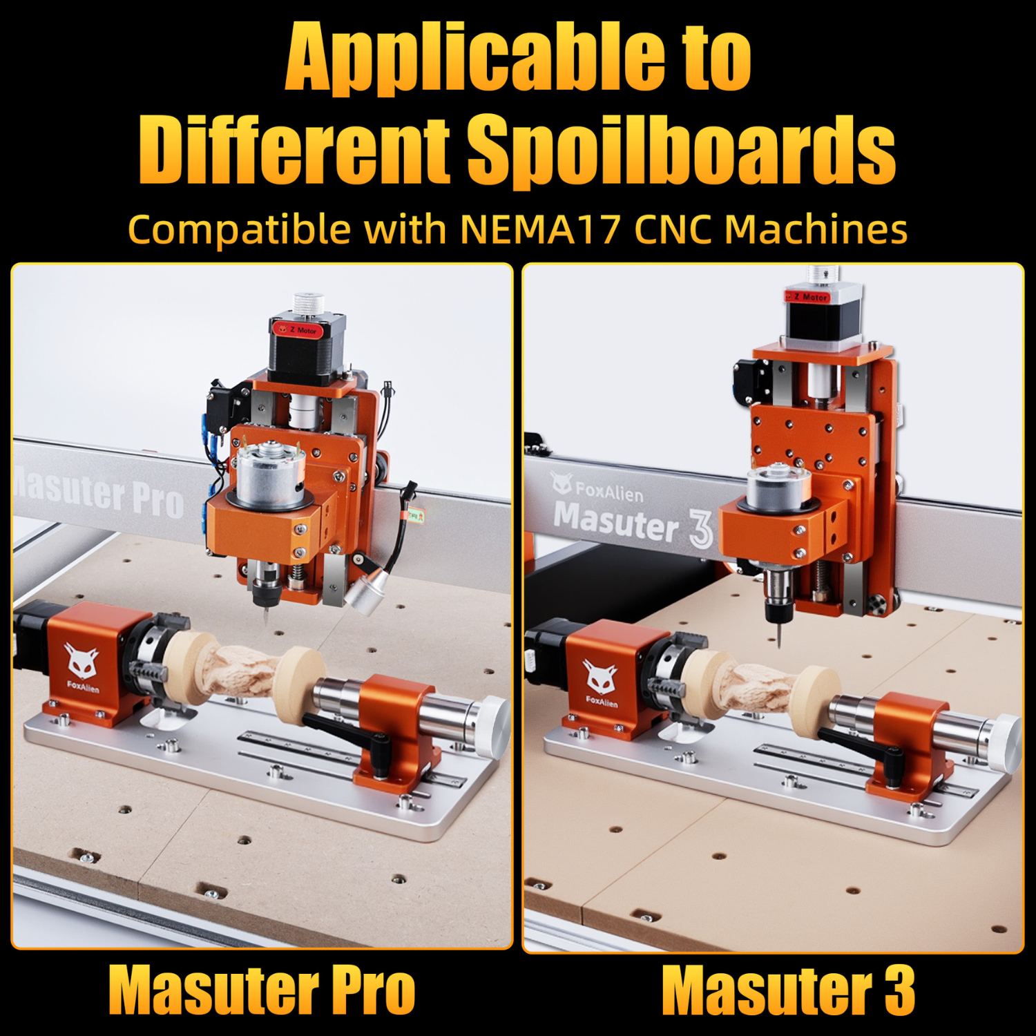 4th Axis CNC Rotary Module Kit for Masuter Pro, Masuter 3-03
