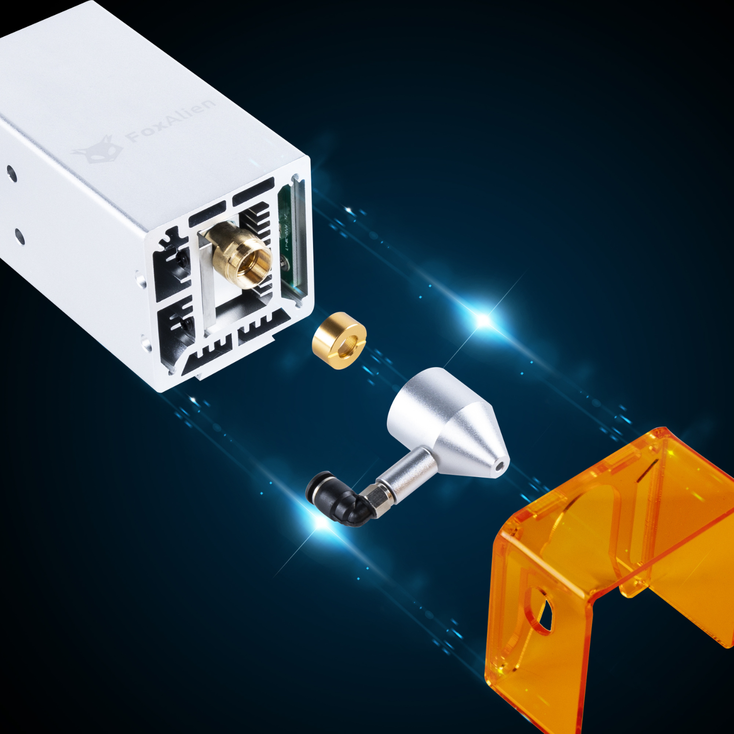 Replacement Focusing & Cover Lens for FoxAlien Laser Module