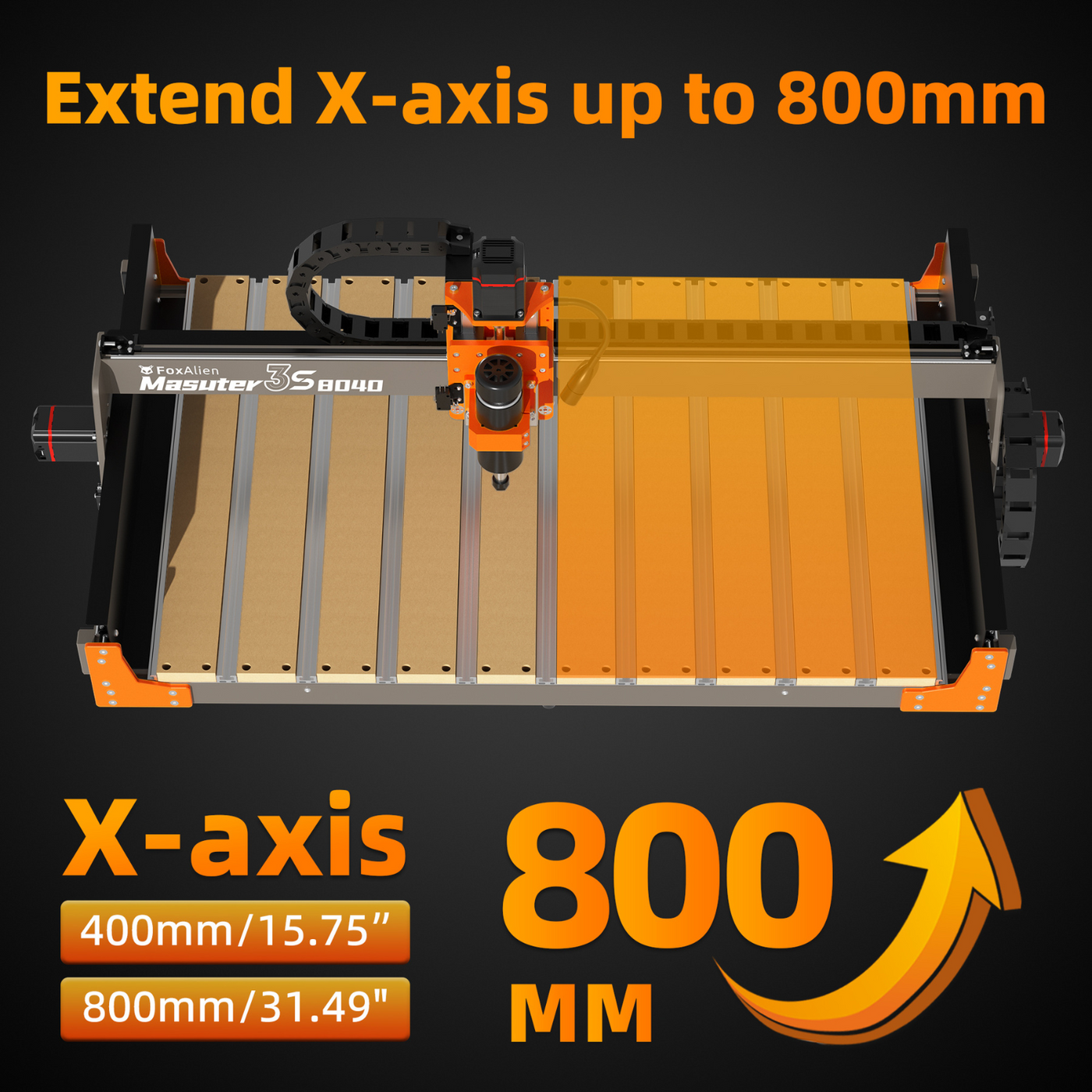 Ruscha_「Enzian」_320/3 CNC Router Masuter 3 with 300W Spindle Kit – FoxAlien