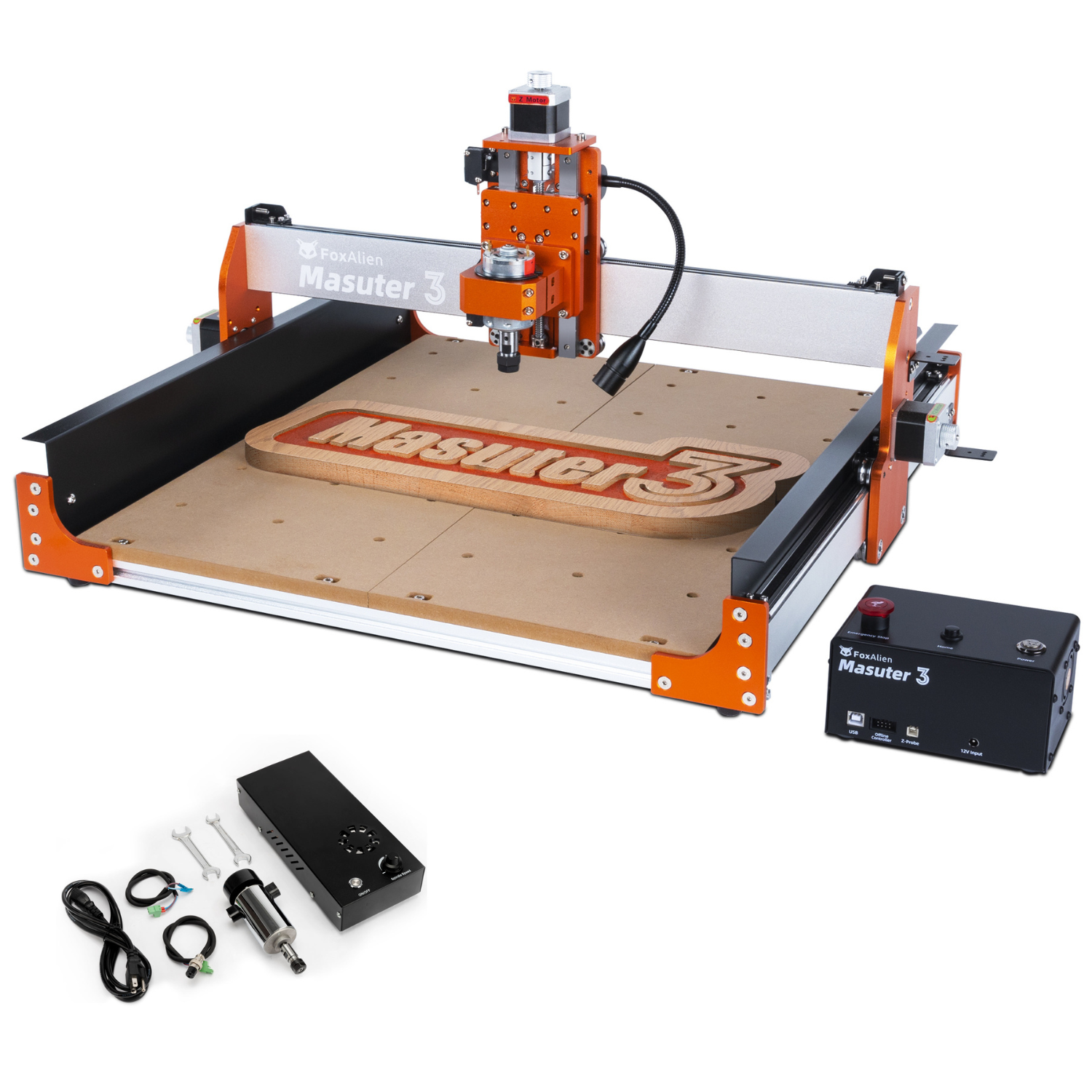 CNC Router Masuter 3 with 300W Spindle Kit