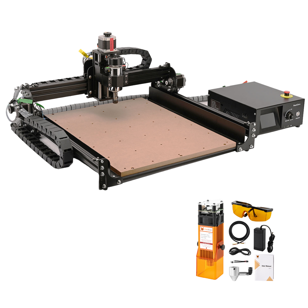 CNC Router Machine 4040 XE with 40W Laser Bundle Kit Laser