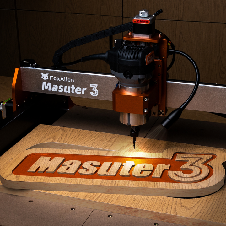 Foxalien Cnc Útválasztógép Masuter Pro, Az Összes Fém Keret Z-Tengelyű Foxalien Cnc Útválasztógép Masuter Pro, Az Összes Fém Keret Z-Tengelyű