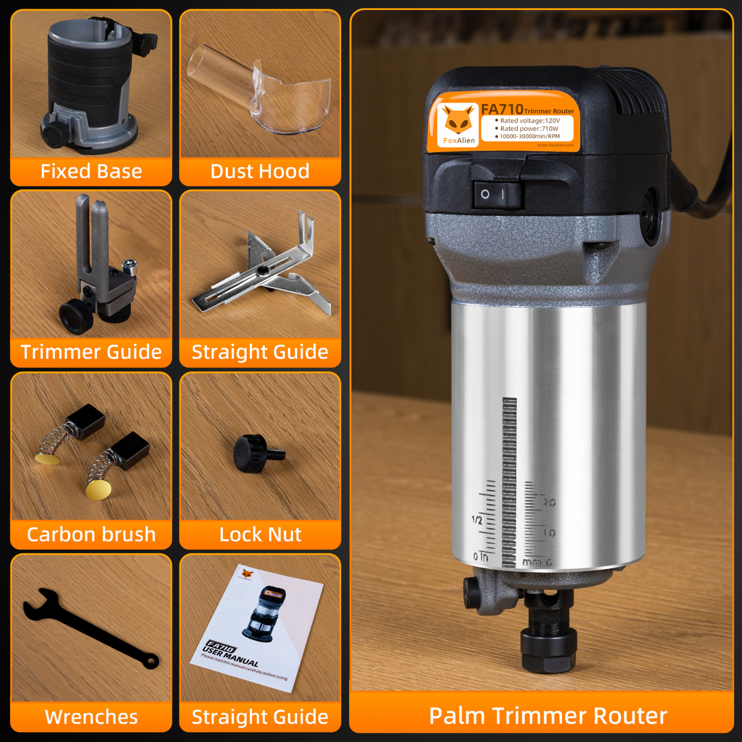 FoxAlien FA710 Trimmer Router