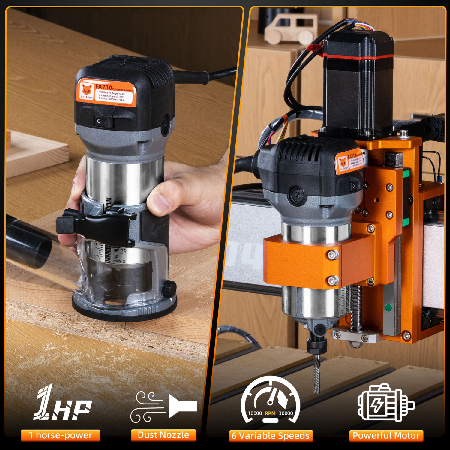 FoxAlien FA710 Trimmer Router