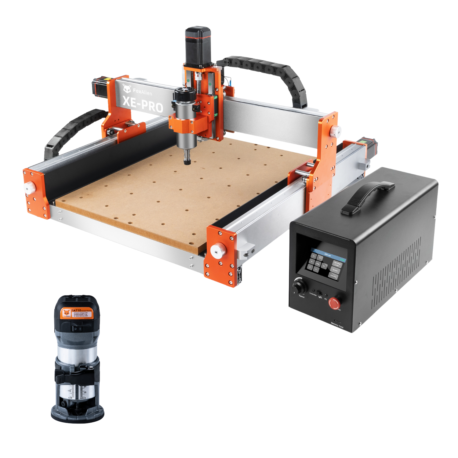 CNC Router Machine XE-PRO with FA710 Trimmer Router Bundle Kit