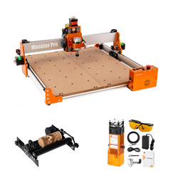CNC Router Masuter Pro with 40W and Black R42 Rotary Roller Kit 01