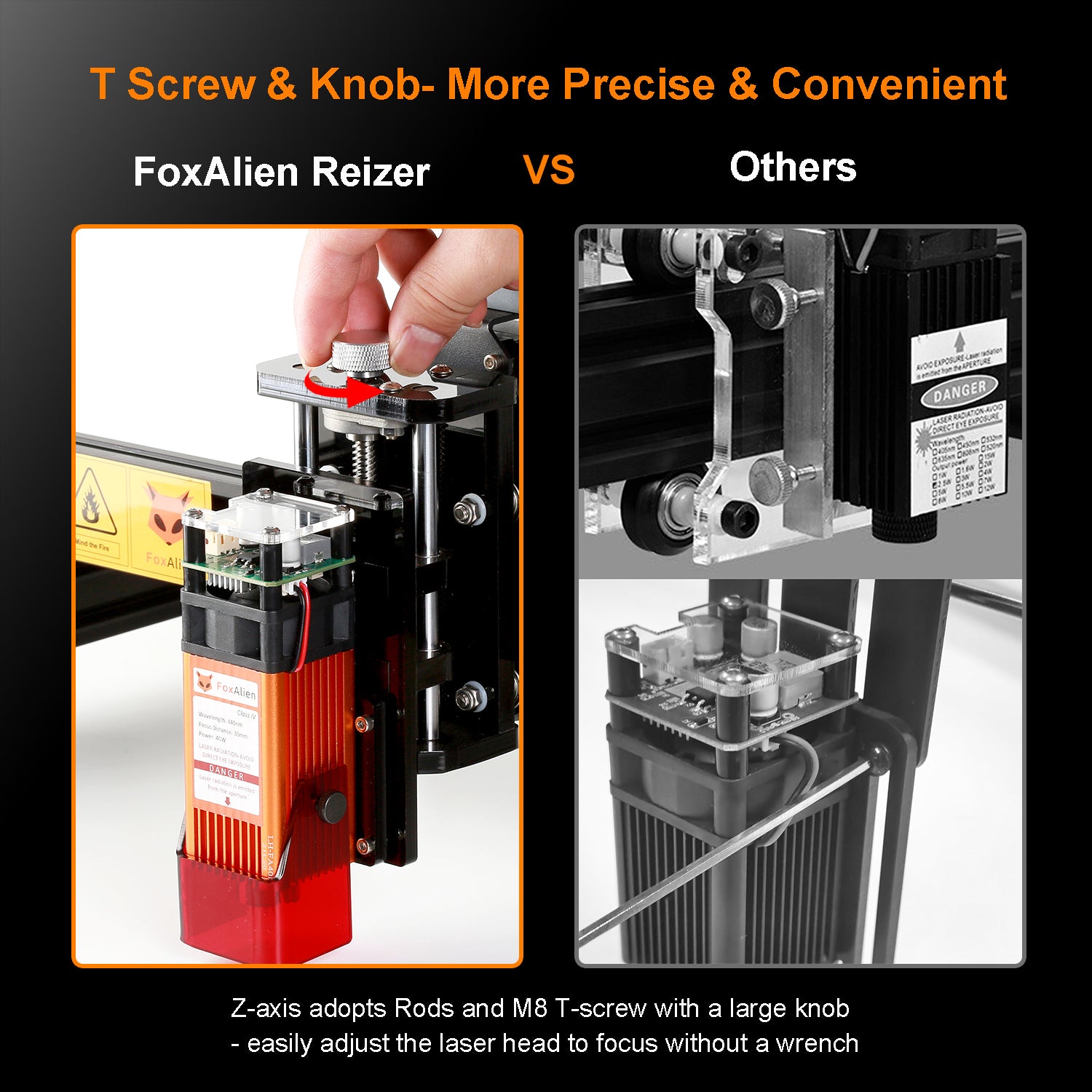 FoxAlien Reizer Pro 40W Laser Engraver