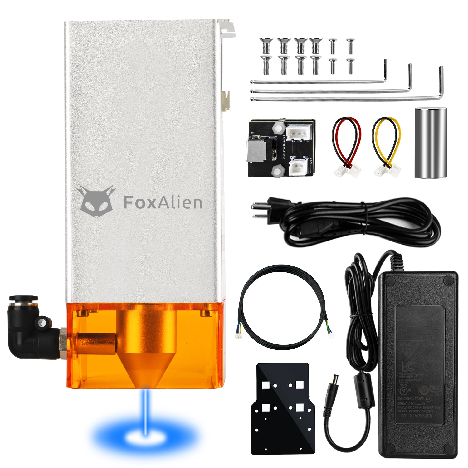 80W Fixed Focus Laser Module Kit Optical Output 20W