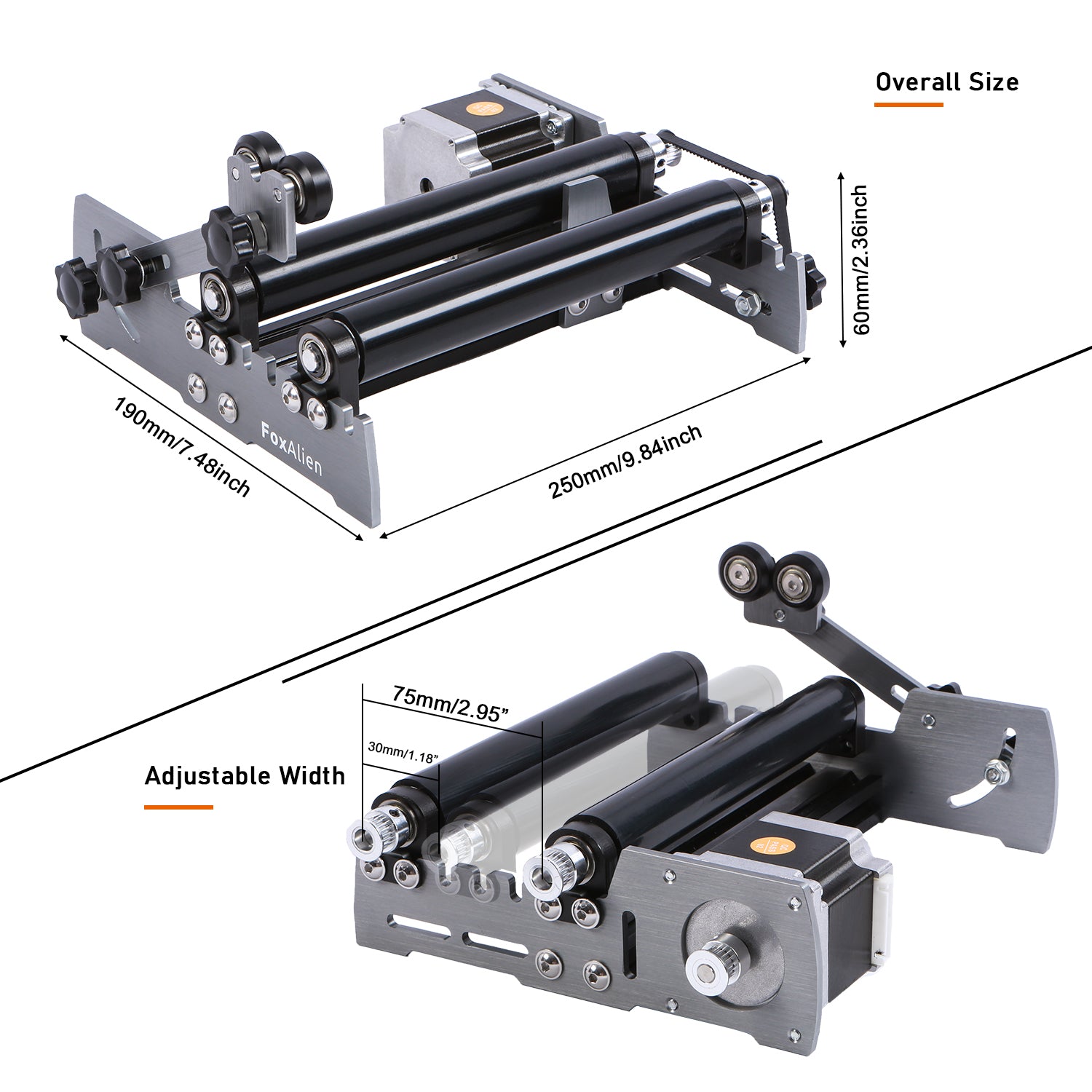 Laser Rotary Roller R57 for 4040-XE, Vasto & Vasto XXL