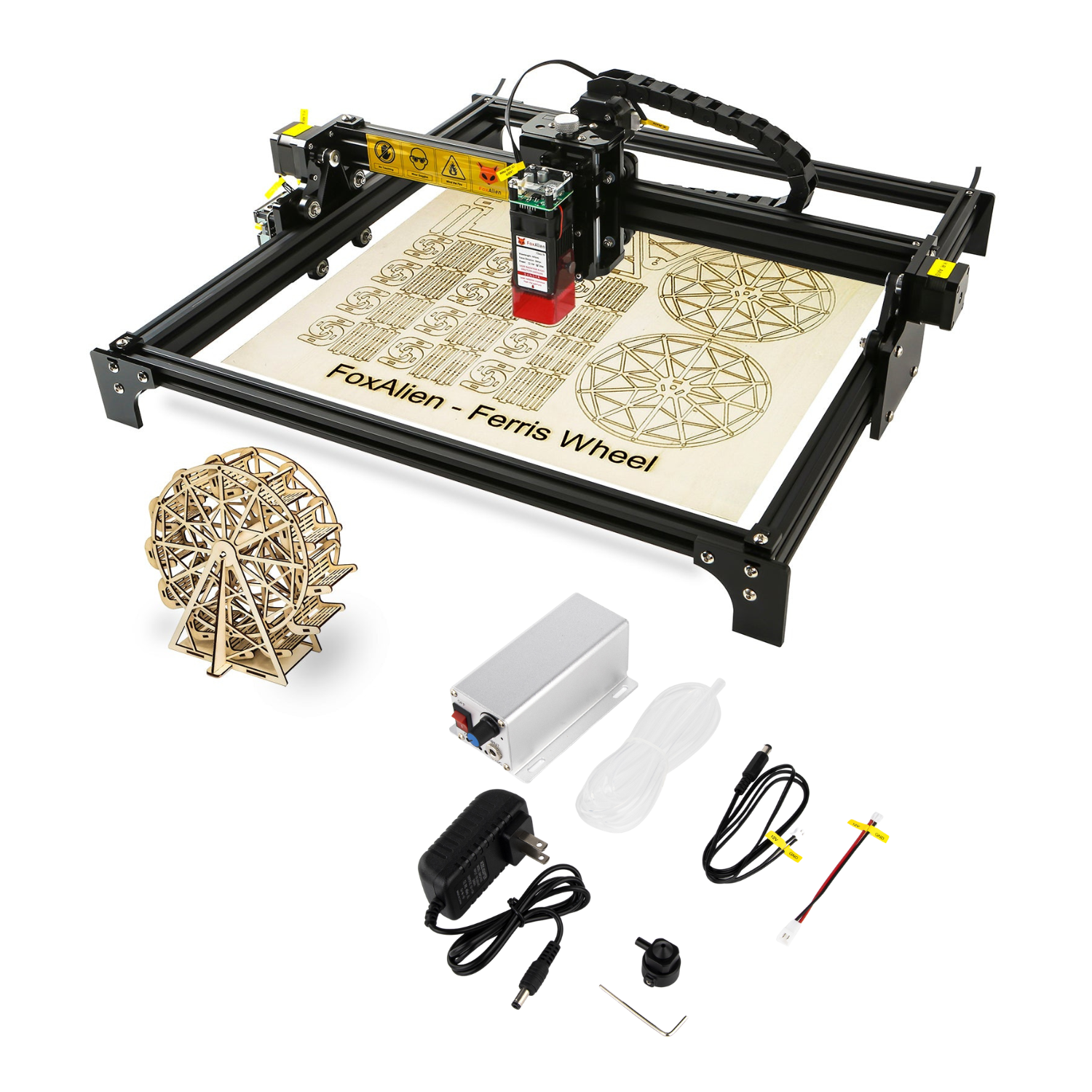 FoxAlien Reizer 20W Laser Engraver with Air Assist Pump Kit