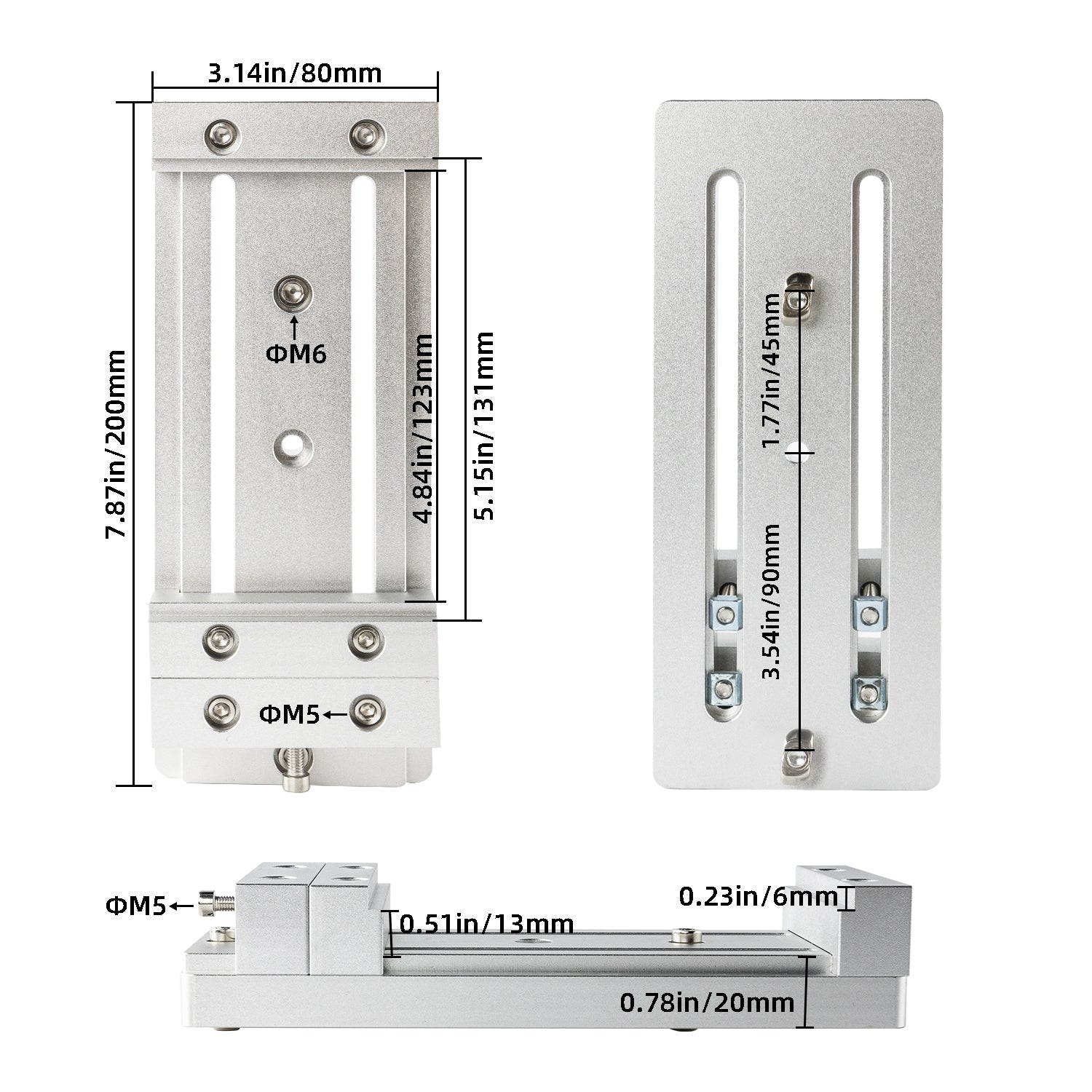 Low Profile Vise for CNC Router Machine 02
