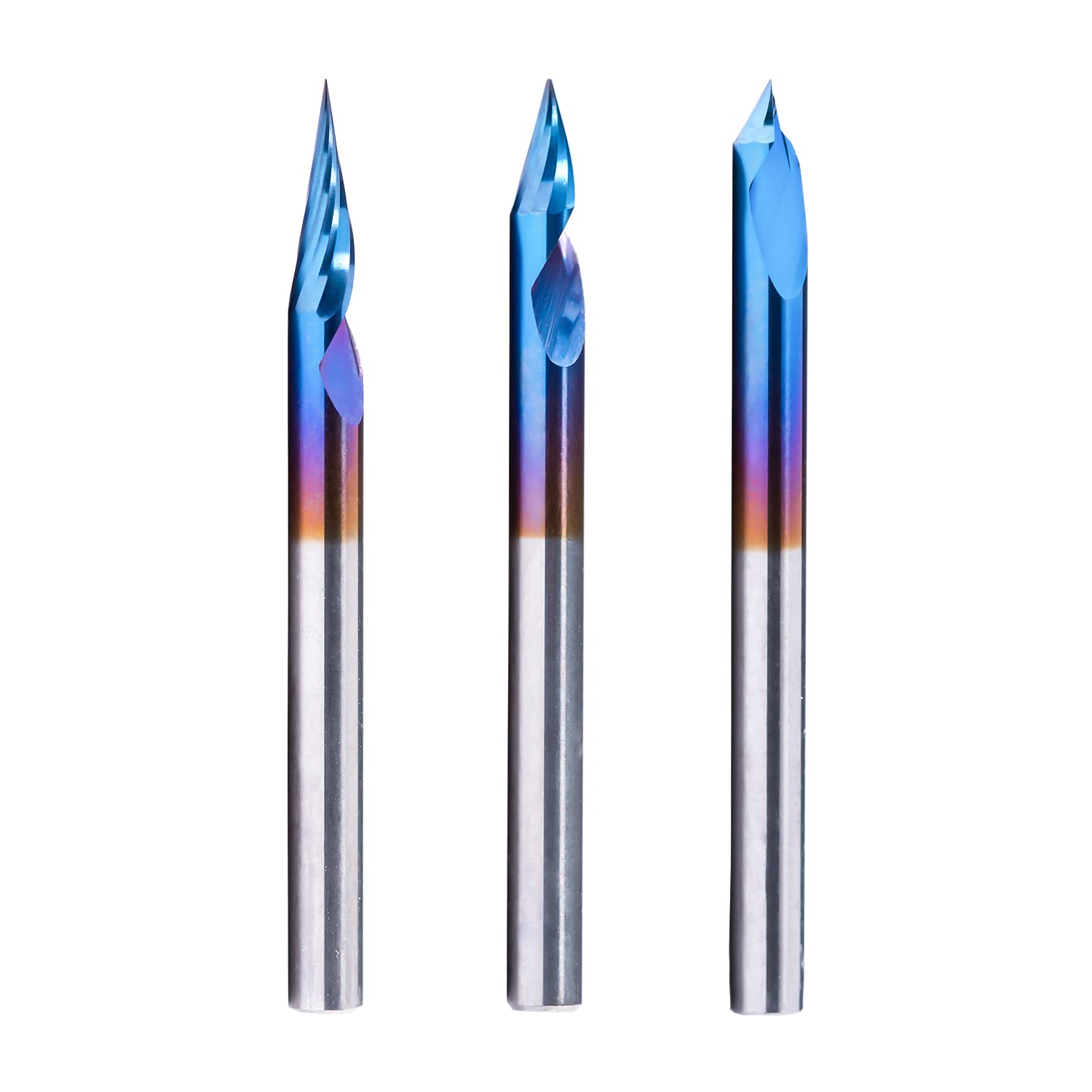 Fast Cnc Router Bit CNC Router Bits, 20/30/60 Deg, 2-Flute, Spiral V-Bit
