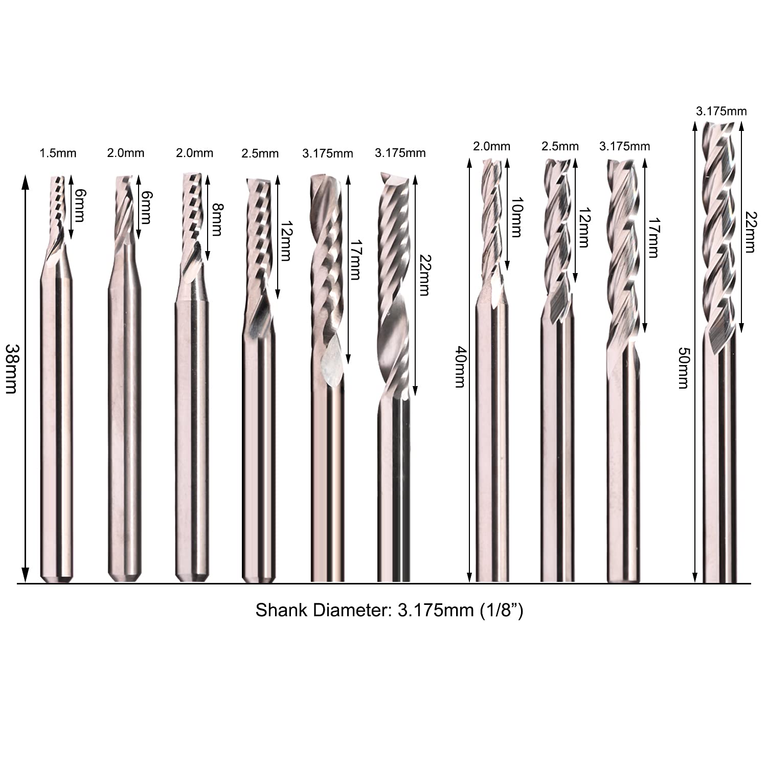 CNC Router Bits for Aluminum Engraving