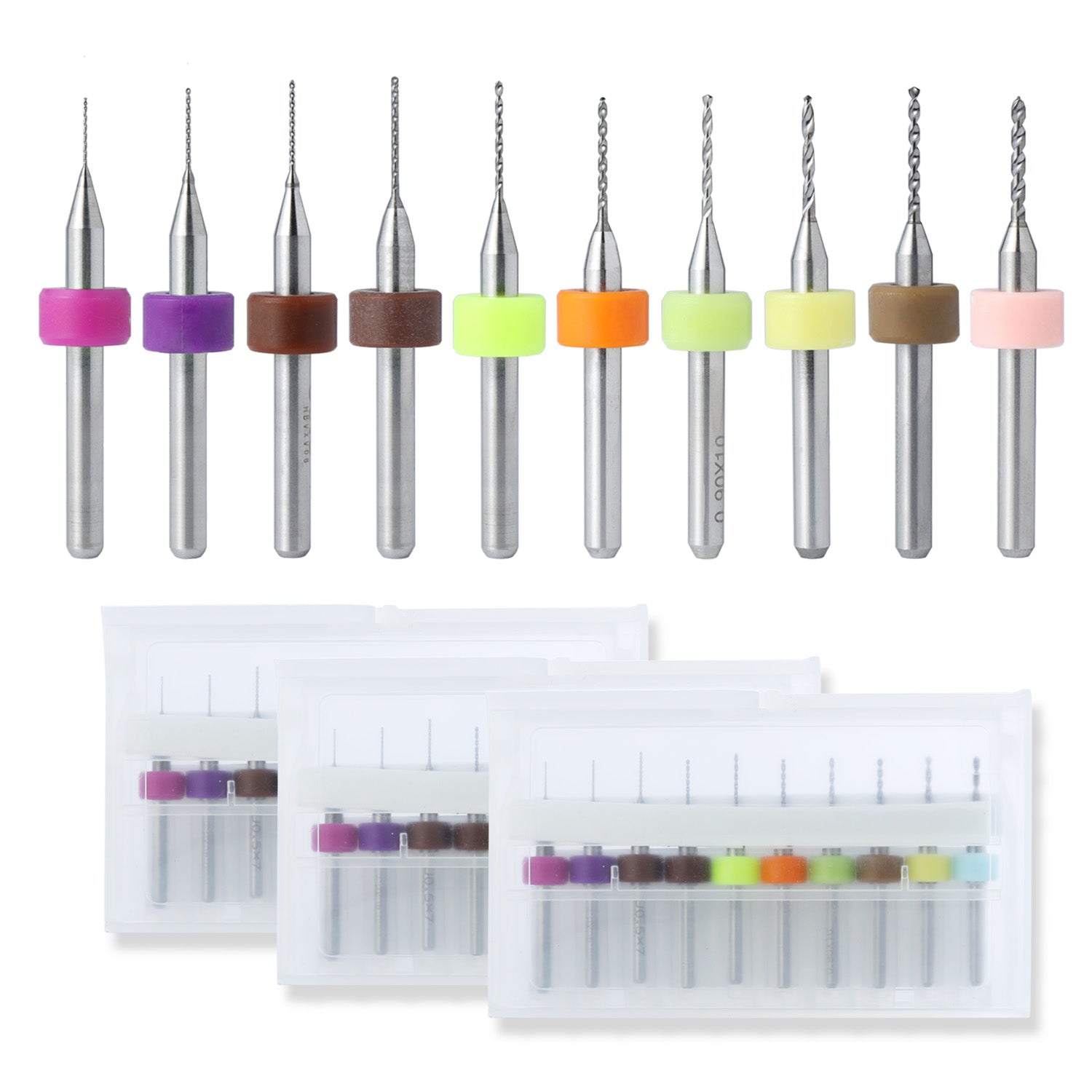 PCB Drill Bits Set, 0.3mm-1.2mm, 30pcs-01