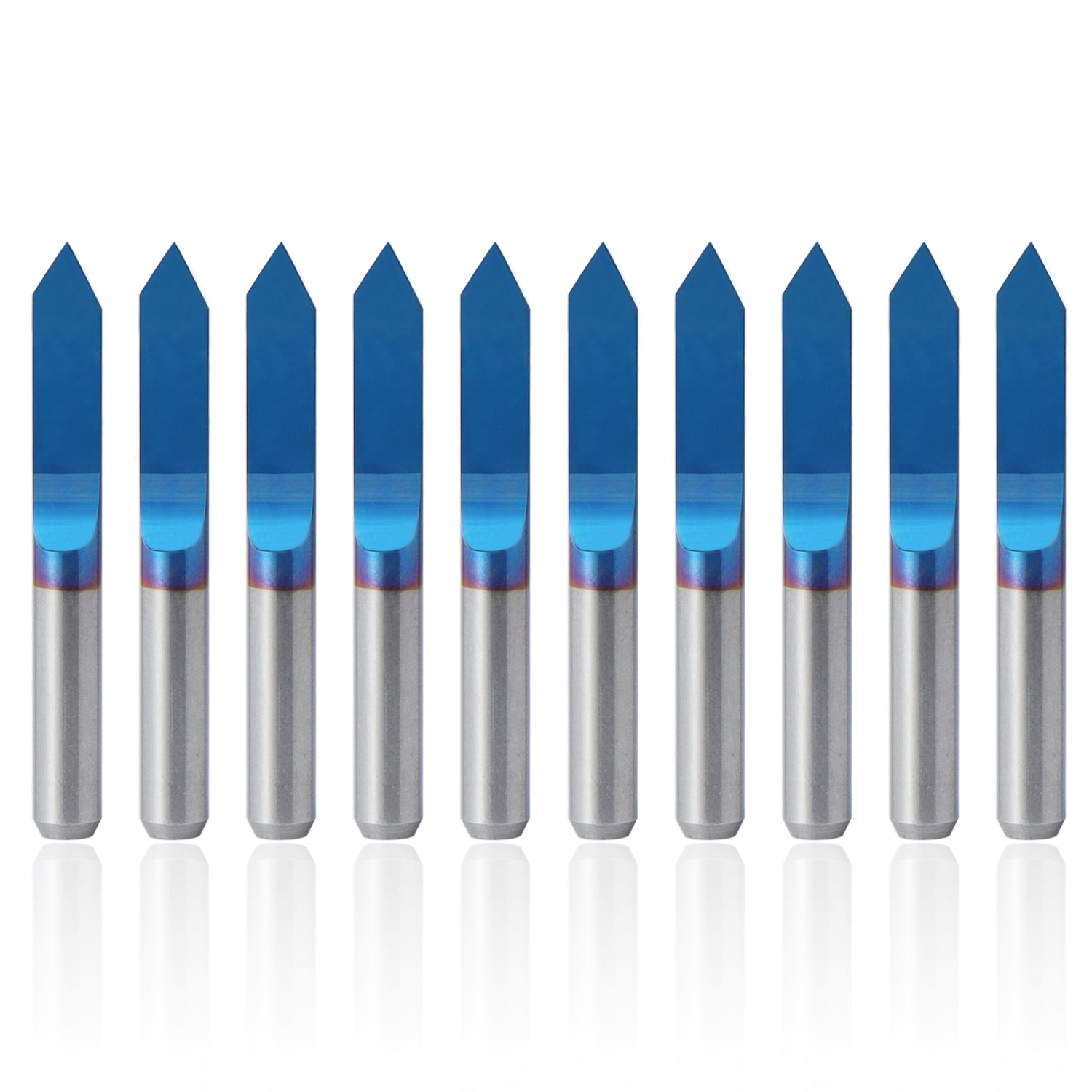 CNC Router Bits, 60 Degree 0.1mm Tip, 10PCS-01
