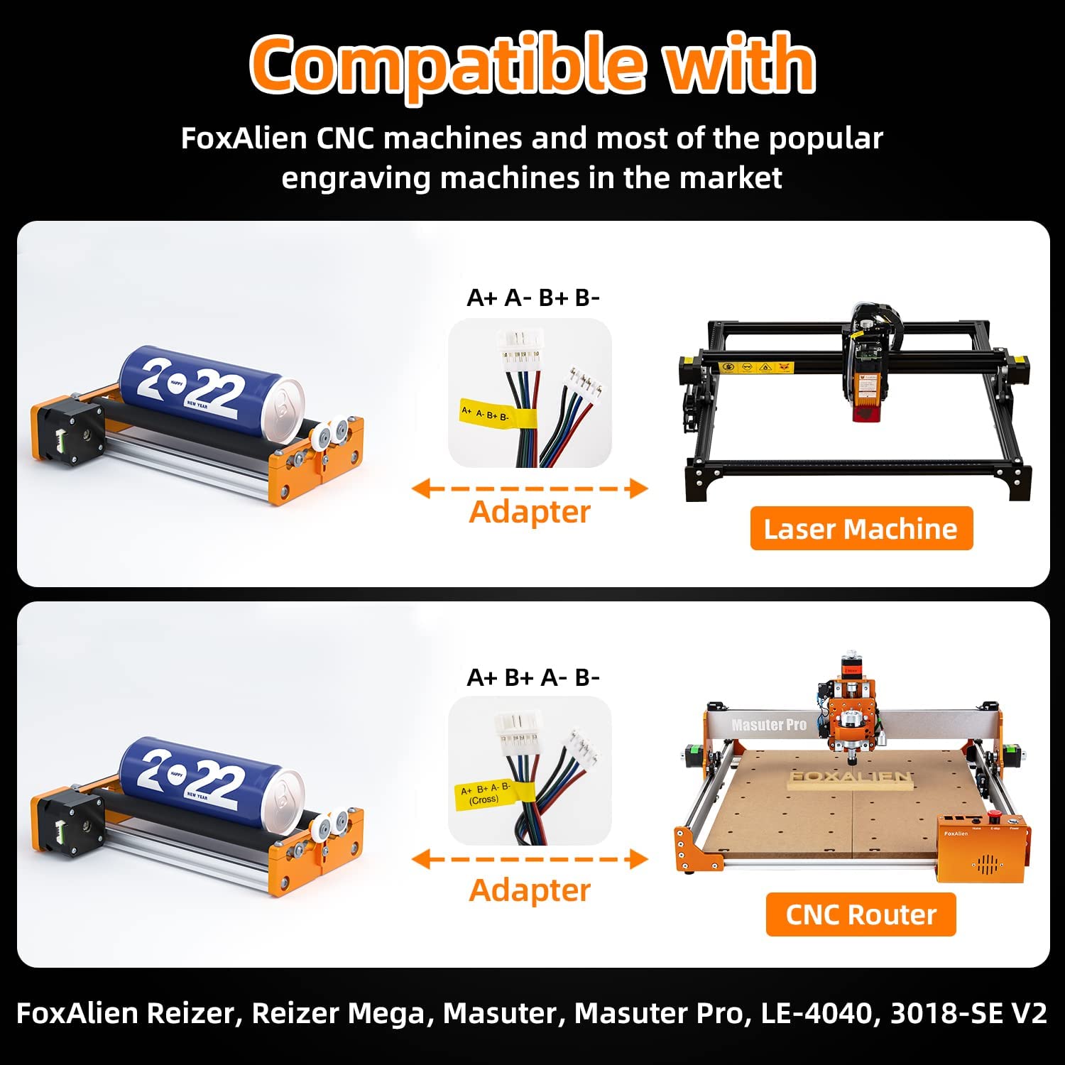 Laser Rotary Roller R42 | Orange