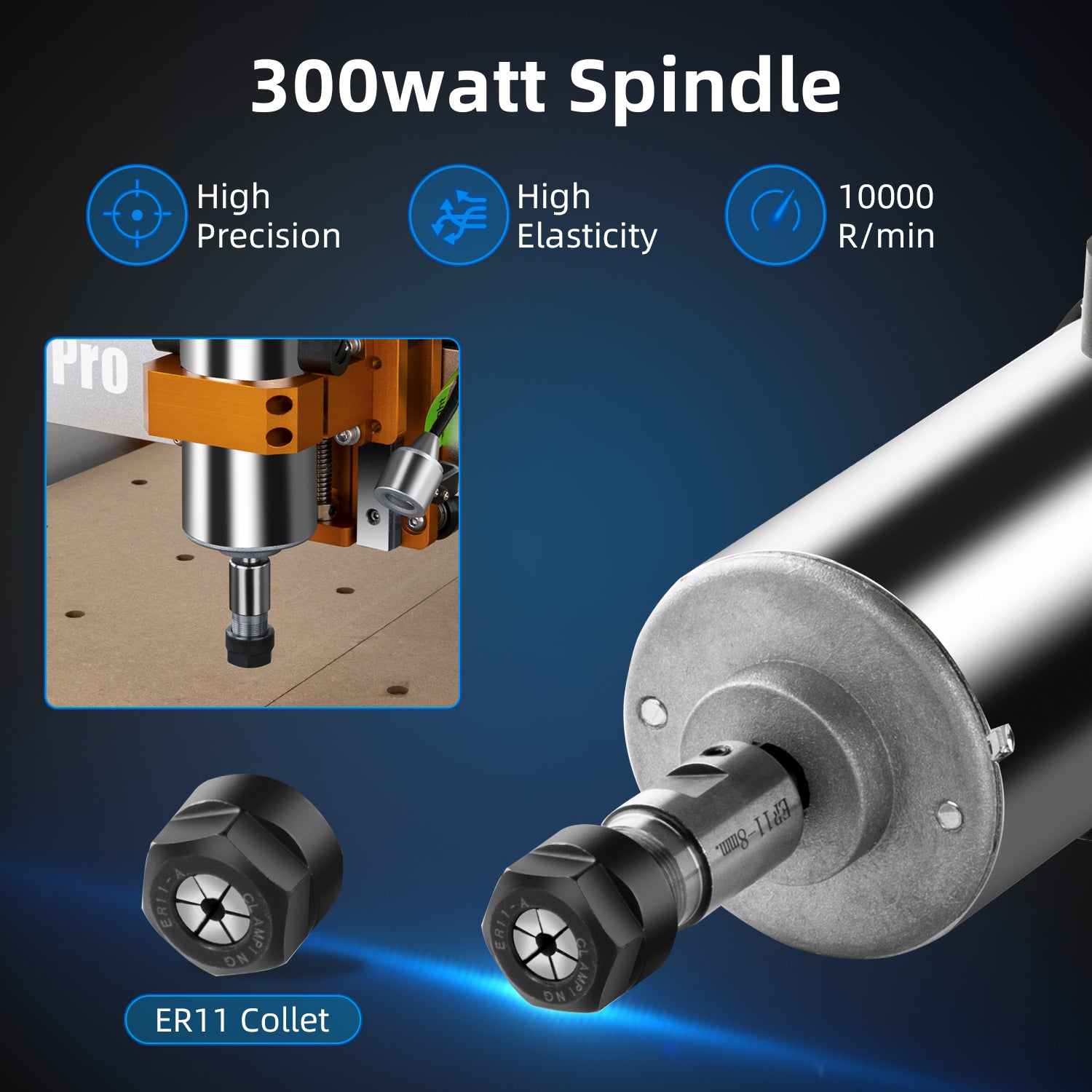 300W Spindle Kit for CNC Router Masuter Pro & Masuter 3