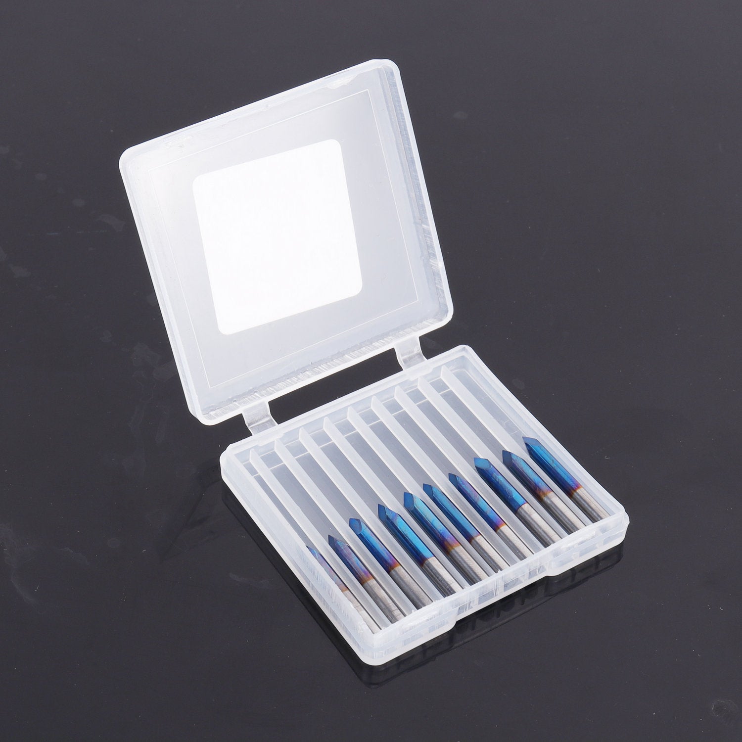 CNC Router Bits Triangular Pyramid, 60 Degree 0.1mm Tip, 10PCS – FoxAlien