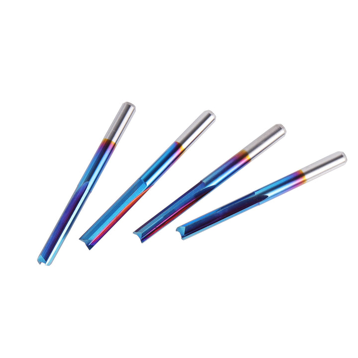 CNC Edge Router Bits, 3.175mm 2-Flute Straight, 10pcs